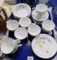 A Mayfair floral pattern part tea service.