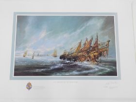 After Ben Maile. The Sinking of the Mary Rose, print, limited edition number 500/650.