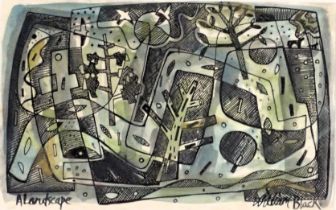 William Black (20thC). A landscape, watercolour, signed and titled, 12.5cm x 20cm.