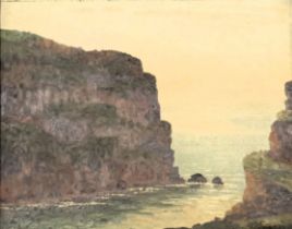 Clive Richard Browne (1901-1991). Coastal scene, oil on canvas, signed, 39.5cm x 49.5cm.