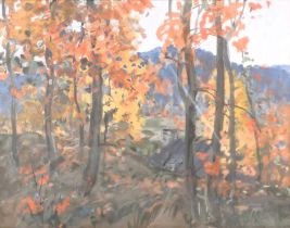 Paul Alfred (1892-1959). Autumn, watercolour, signed and titled, 27cm x 34cm.