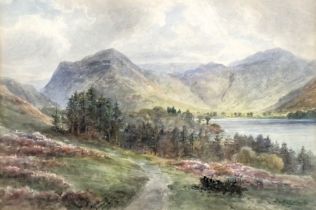 Ralph Morley (fl.1870-1900). Buttermere, watercolour, signed and titled, 24cm x 35cm.