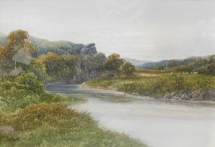 A. Coleman (19thC/20thC). River landscapes, watercolour - pair, signed, 34cm x 47cm.
