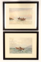 H. Smithbirt (19thC/20thC). Waiting For The Mackerel and Crabbing Off Ventnor, watercolours, a pair,