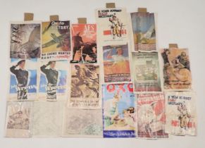 Reproduction World War Two posters, various (22).