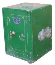 A Samuel Withers & Company Limited safe, with key, 66.5cm x 48cm x 49cm.