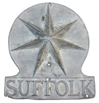 A fire mark for Suffolk, lead, (Addis Ref 37B).