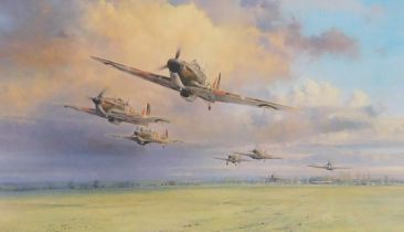 After Robert Taylor (b.1946). Hurricane Scramble, limited edition signed print, 132/1000, signed by