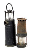 An Oldham Admiralty Automatic Type lantern, 220 volt, patt. no 16012, 35cm high, together with a min