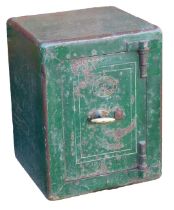 A Samuel Withers & Company Limited safe, with key, 56cm x 43cm x 42cm.