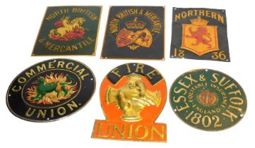 A collection of late British fire marks, including North British & Mercantile, (Addis References 108