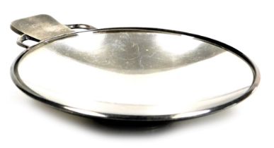 A Georg Jensen sterling silver butter dish, designed by Oscar Gundalch-Pedersen, of single handed ci