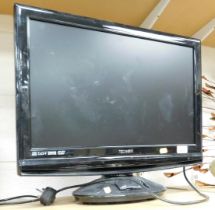 A Technics flat screen television with built in Free view, model no. M2230C-GB-TCDI-UK.