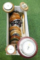 A quantity of wheel barometers. (12)