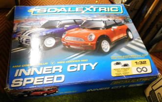 A Scalextric Inter City Speed set, boxed.