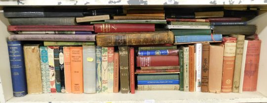 Books, titles include Nurses and Diseases of Sick Children, Stanley Gibbons stamp catalogue, Text bo