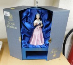 A Royal Doulton boxed figure of Her Majesty Queen Elizabeth the Queen Mother, limited edition no. 32