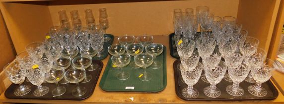 Royal Brierley cut glass, drinking glasses, champagne glasses, wine glasses, champagne flutes, brand