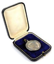 A 1930s silver football medal, for 47th (2nd London Division) Territorial Army, and inscribed London