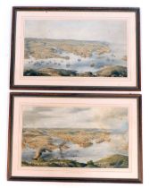 Two 19thC coloured lithographs, depicting Sebastipol Before The Battle of 1855, and Blood Stained Ru
