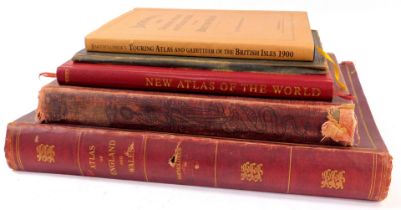 Five Atlases, to include Bartholomew's Survey Atlas of England and Wales, dated 1903, etc. (5)