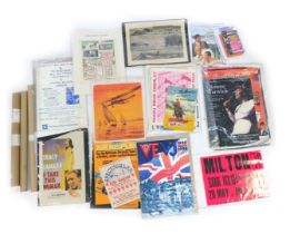 Various posters, to include Dionne Warwick, engravings, photographic print depicting The Queen's Dia