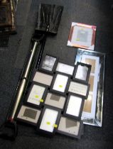 Various picture frames, shovel, etc. (a quantity)