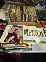 Various LP records, to include Western Movie Themes, classical, World of Ballet, etc. (2 boxes and l