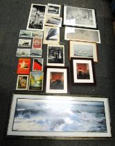 Various pictures, prints, etc., to include after C Chambre Hardman, Memory of Avignon, photographic