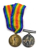 Two WWI medals, comprising Great War for Civilisation medal, George V 1914-1918 medal, each inscribe