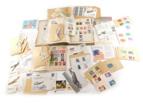 A quantity of world stamps, mainly early to mid 20thC, and various first day covers.