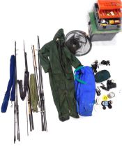 A large quantity of course fishing tackle, accessories, rods, etc. to include Fox Ranger 2.75lb carp
