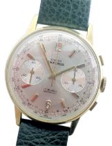 A Swiss Emperor chronograph gent's wristwatch, with a silvered numeric dial, and seventeen jewel Inc