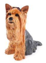 A Beswick ceramic model of a Yorkshire terrier, number 2377, 27cm high.