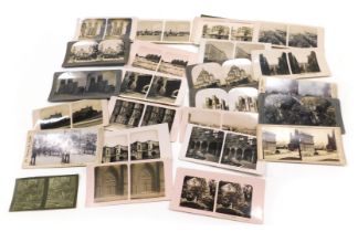 A quantity of stereo viewer cards, mainly related to places, and various makers.