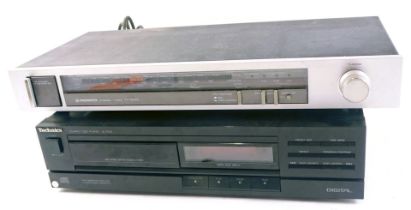 Hi-Fi equipment, comprising a Pioneer TX540L, and a Technics SL-PJ25. (2)