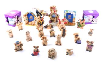 A quantity of Piggin' figurines, boxed. (2 trays)