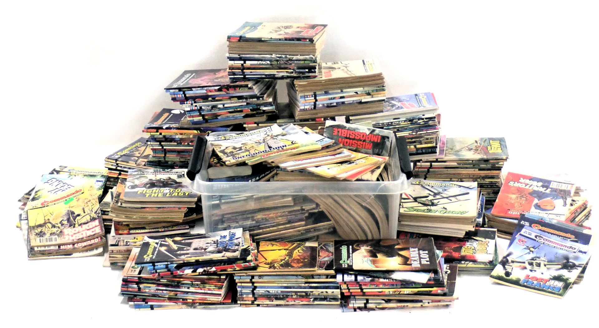 A large collection of Commando Magazines, various years.