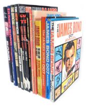 Various James Bond Annuals, and other hardback editions. (13 vols)
