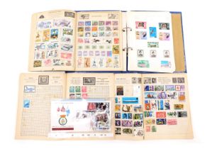 A collection of stamps, contained within the Blue Ace Apollo hardback folder, Stanley Gibbons album,