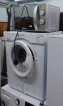 A White Knight tumble dryer and a Candy microwave. (2)