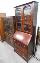 A Stag mahogany bureau bookcase.