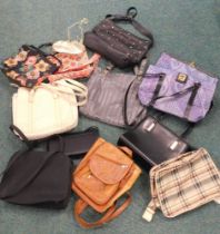 Various ladies handbags.