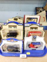 Diecast vehicles, comprising Days Gone and Lledo Models of Yesteryear. (1 tray)