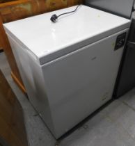 A Logik chest freezer.