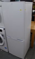 A white fridge freezer.