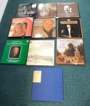 Various records, to include Mozart Dances and Marches, Decca, Elgar, and others. (a quantity)