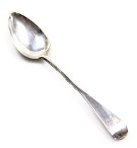 A Scottish Georgian Old English pattern tablespoon, monogram engraved and numbered twenty four, John