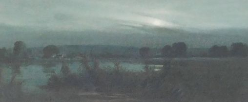 William Barton (British, 1887-1947). Nocturne, watercolour, signed, titled verso, 15cm x 33cm.