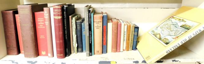 Books on Old England, heraldry, birds, Northamptonshire, etc. (1 shelf)